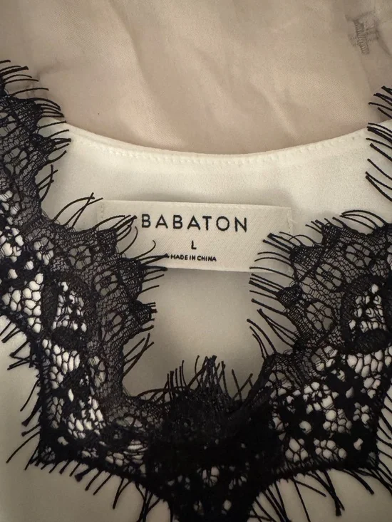 Babaton Tank with Lace Trim - size L - Picture 3 of 5